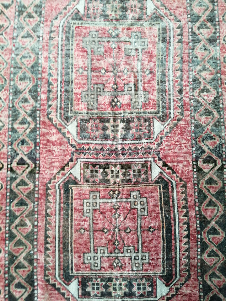 Beige Turkish Runner Rug 3' x 10' Hand-Knotted | No. WR19209