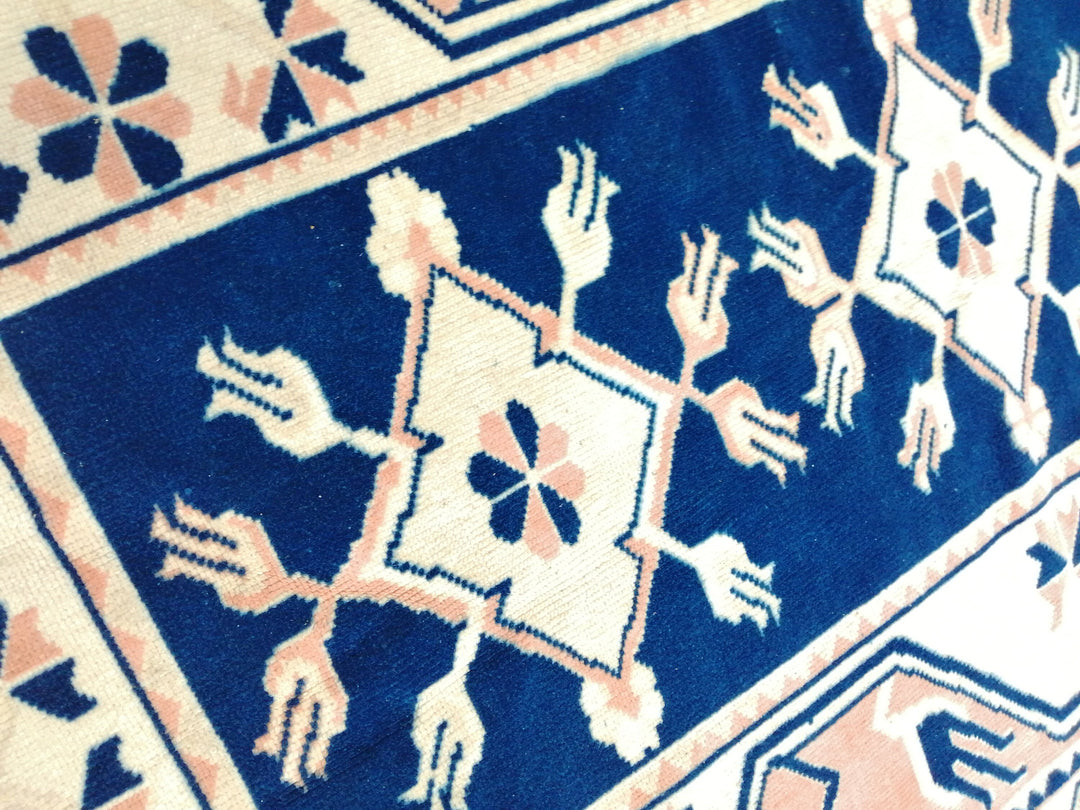 Blue Turkish Oushak Rug 5' 4" x 7' 10" Hand-Knotted | No. WR75403