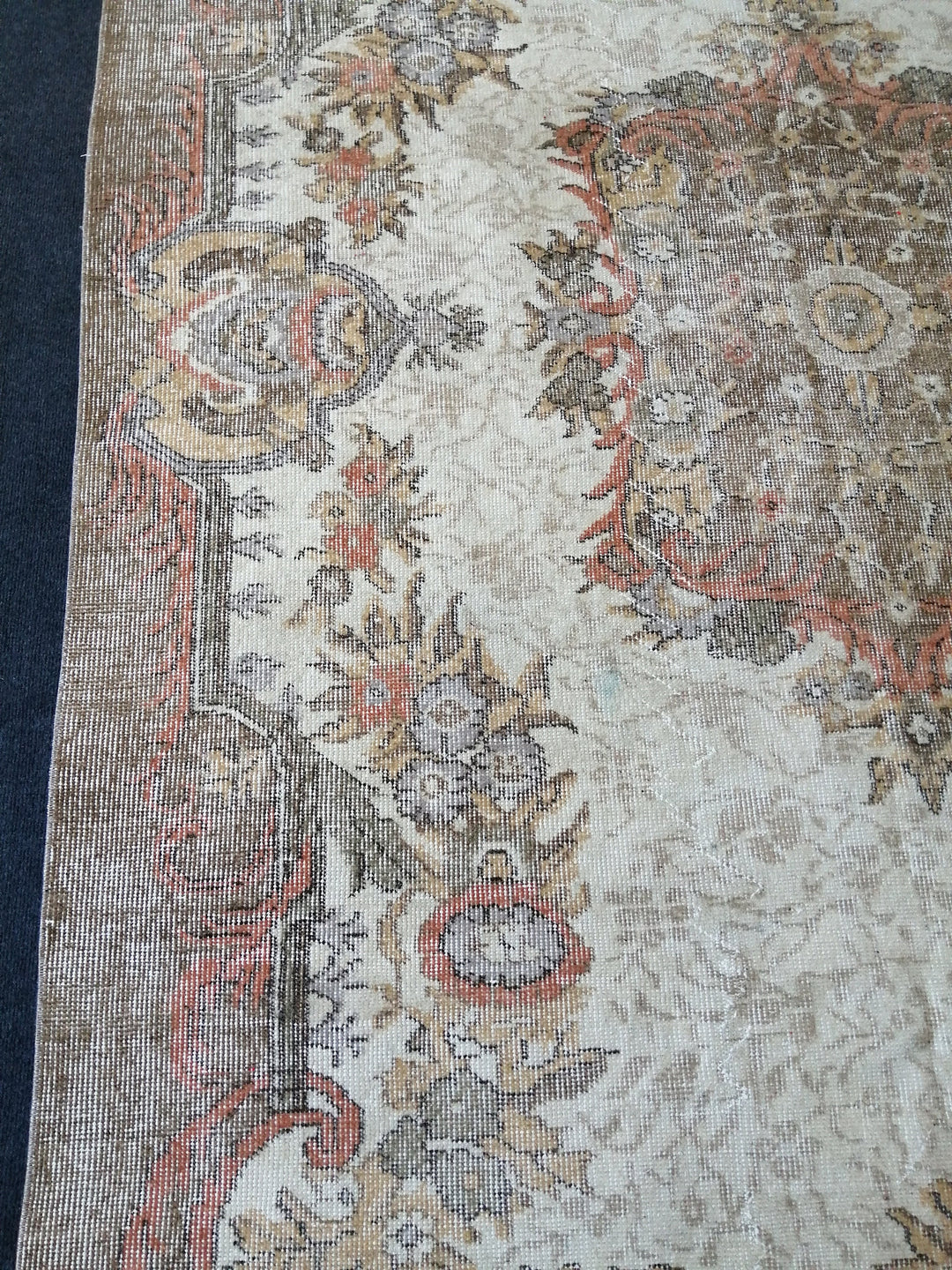 Rust Turkish Runner Rug 5' 8" x 9' Hand-Knotted view 9