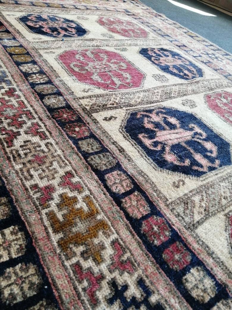Turkish Oushak Rug 4'2" x 6'1" Hand-Knotted view