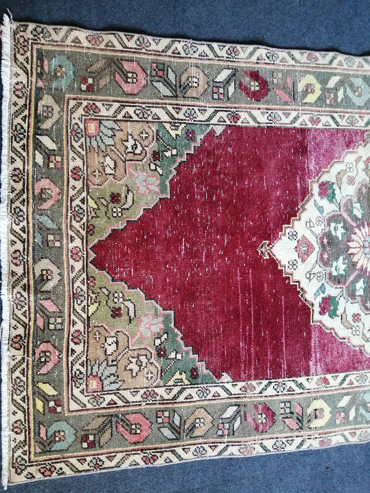 Turkish Oushak Rug Hand-Knotted view