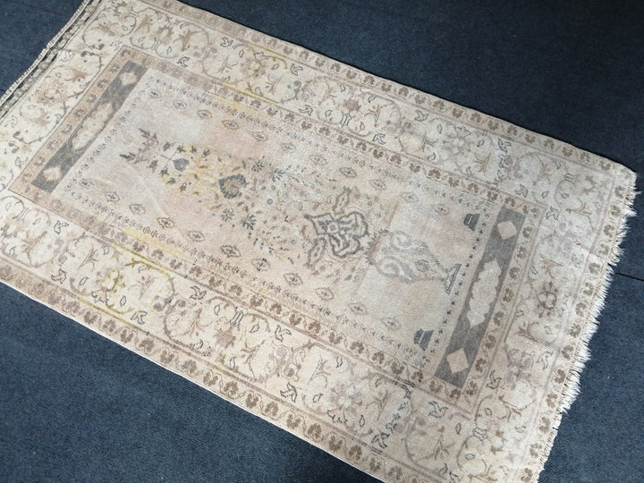 Rust Turkish Runner Rug 3' 6" x 6' Hand-Knotted