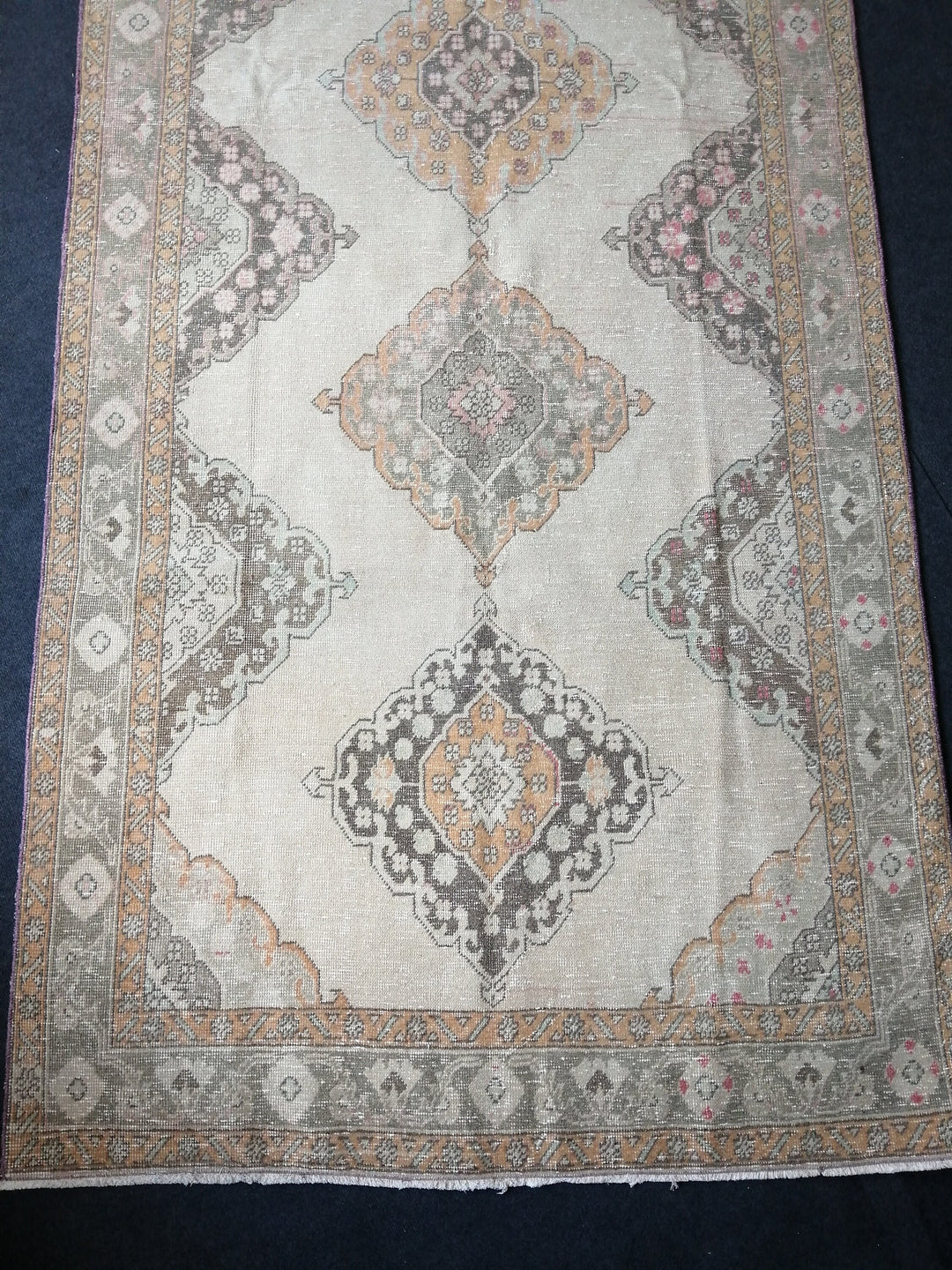 Beige Turkish Runner Rug 5' x 12' 7" Hand-Knotted view