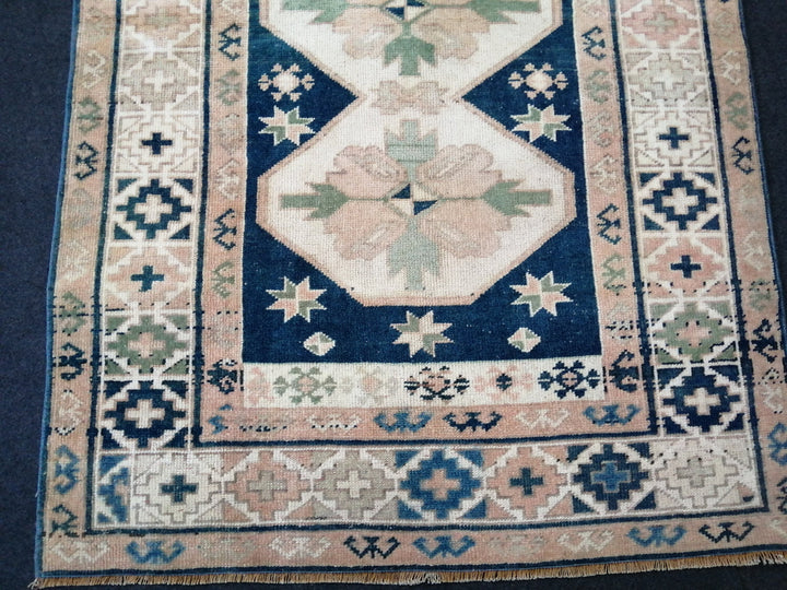 Blue Turkish Oushak Rug Hand-Knotted | No. WR94466