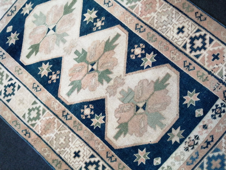 Blue Turkish Oushak Rug Hand-Knotted | No. WR94466