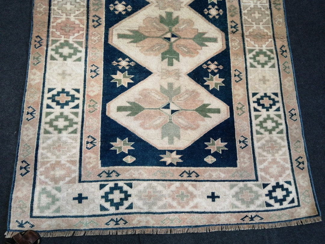 Blue Turkish Oushak Rug Hand-Knotted | No. WR94466
