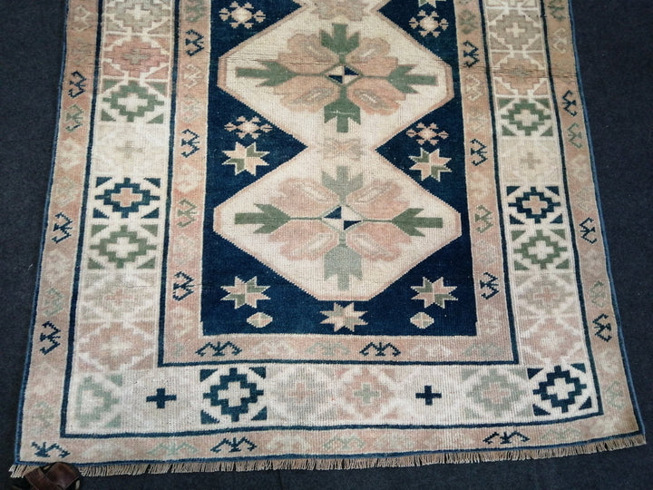 Blue Turkish Oushak Rug Hand-Knotted | No. WR94466