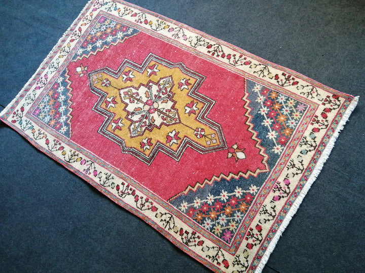 Rust Turkish Oushak Runner Hand-Knotted