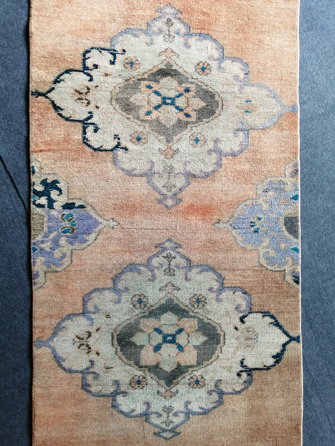Beige Turkish Runner Rug 2' 7" x 10' Hand-Knotted view 9