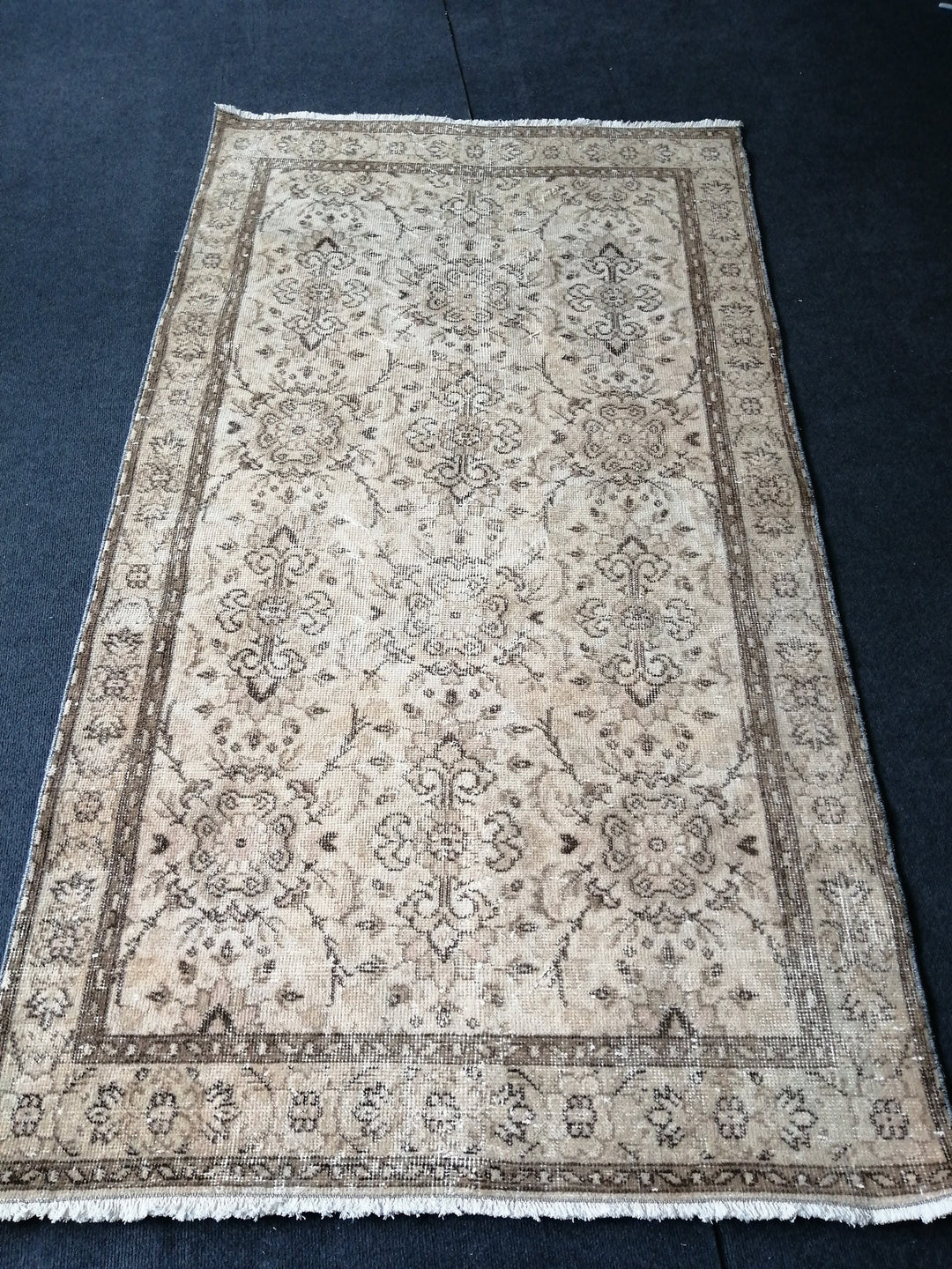 Rust Turkish Runner Rug 3' 10" x 6' 11" Hand-Knotted view