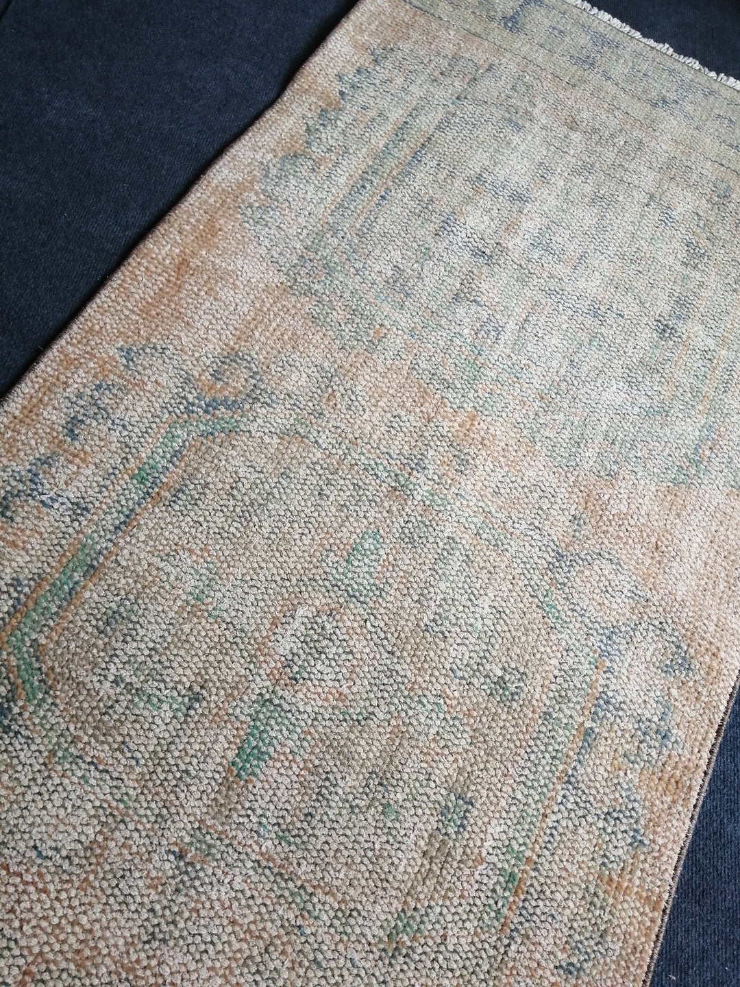 Beige Turkish Runner Rug 2' 10" x 11' Hand-Knotted view 9