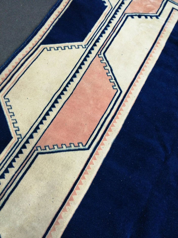 Blue Turkish Oushak Rug 6' 6" x 10' Hand-Knotted | No. WR91703