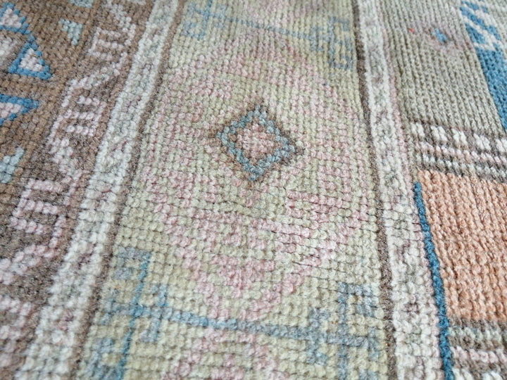 Blue Turkish Oushak Rug 4' 7" x 8' 2" Hand-Knotted | No. WR55072