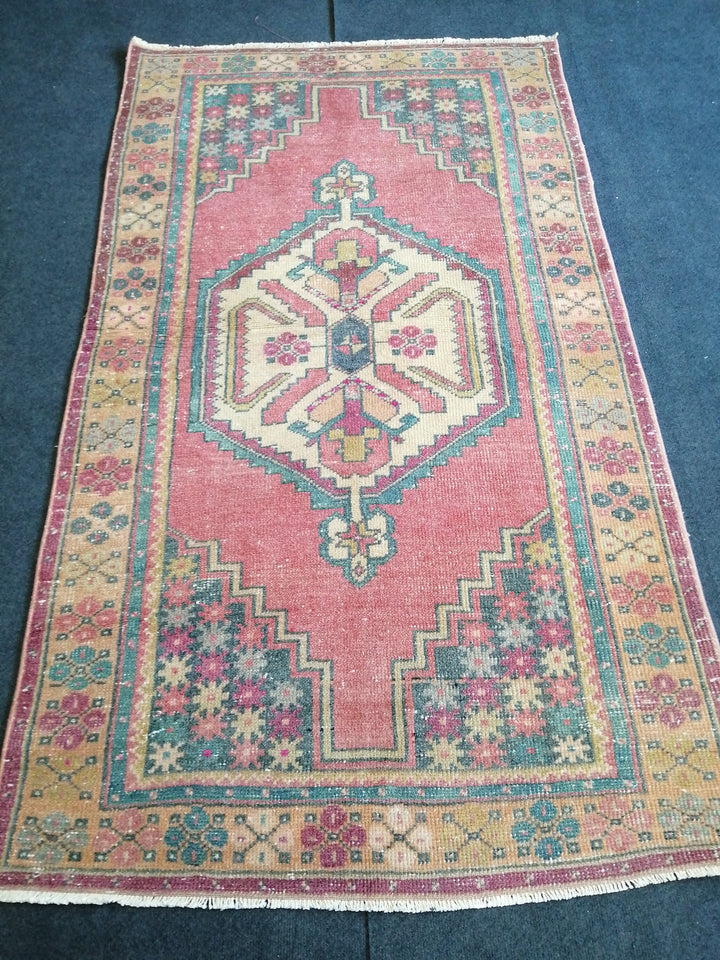 Rust Turkish Runner Rug 3' 6" x 6' 2" Hand-Knotted view