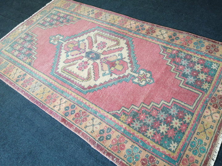 Rust Turkish Runner Rug 3' 6" x 6' 2" Hand-Knotted