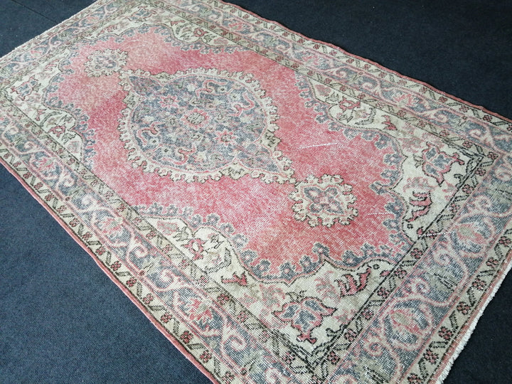 Turkish Oushak Rug Hand-Knotted