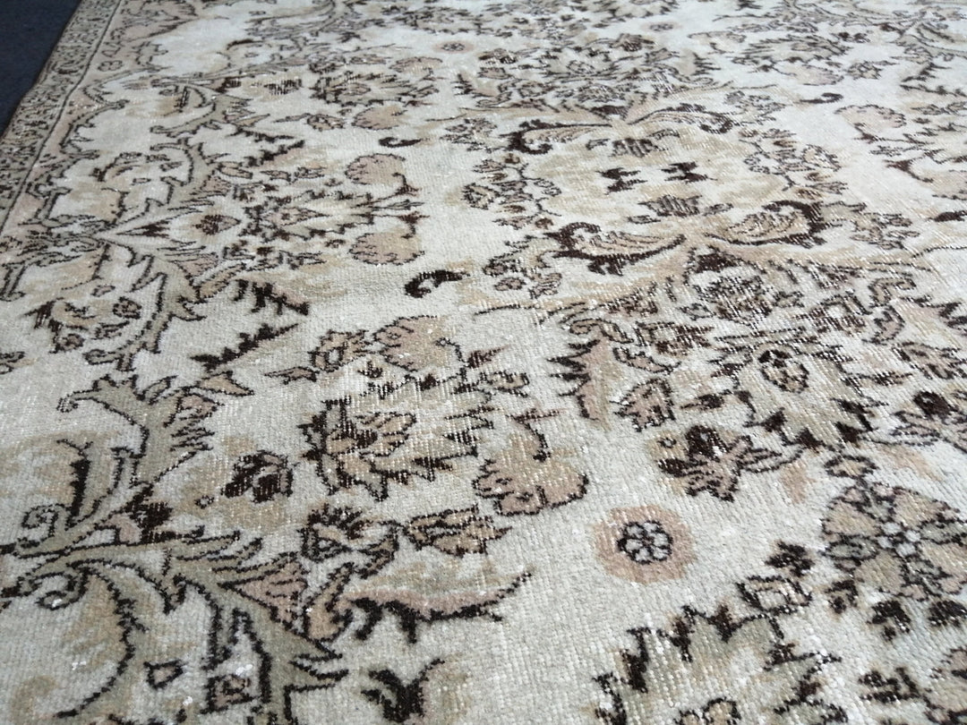 Rust Turkish Oushak Rug 6' 5" x 10' Hand-Knotted view 9