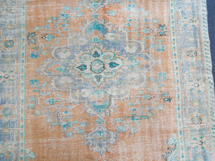 Beige Turkish Oushak Rug 6' x 9' 7" Hand-Knotted view 9