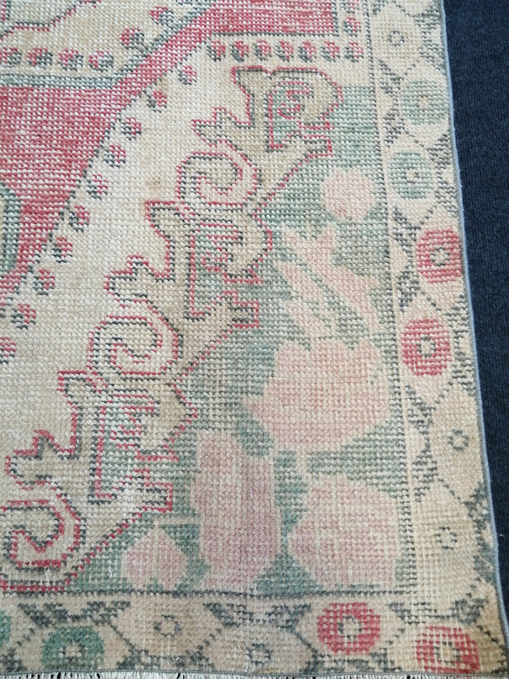 Rust Turkish Oushak Rug Hand-Knotted texture