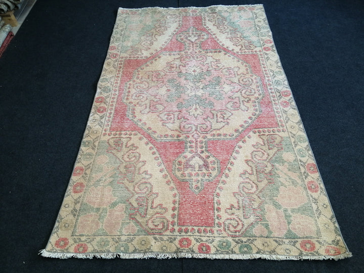 Rust Turkish Oushak Rug Hand-Knotted