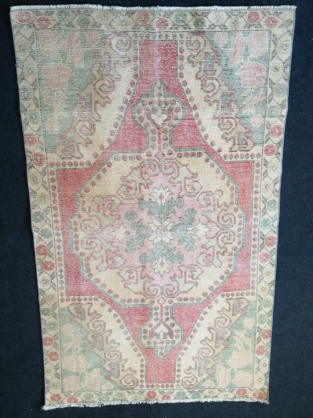 Rust Turkish Oushak Rug Hand-Knotted view