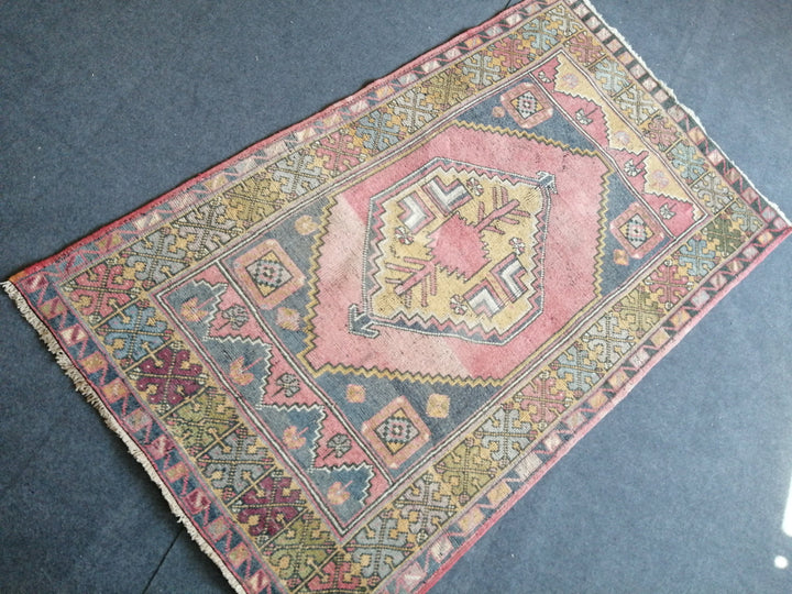 Turkish Oushak Rug Runner Hand-Knotted view