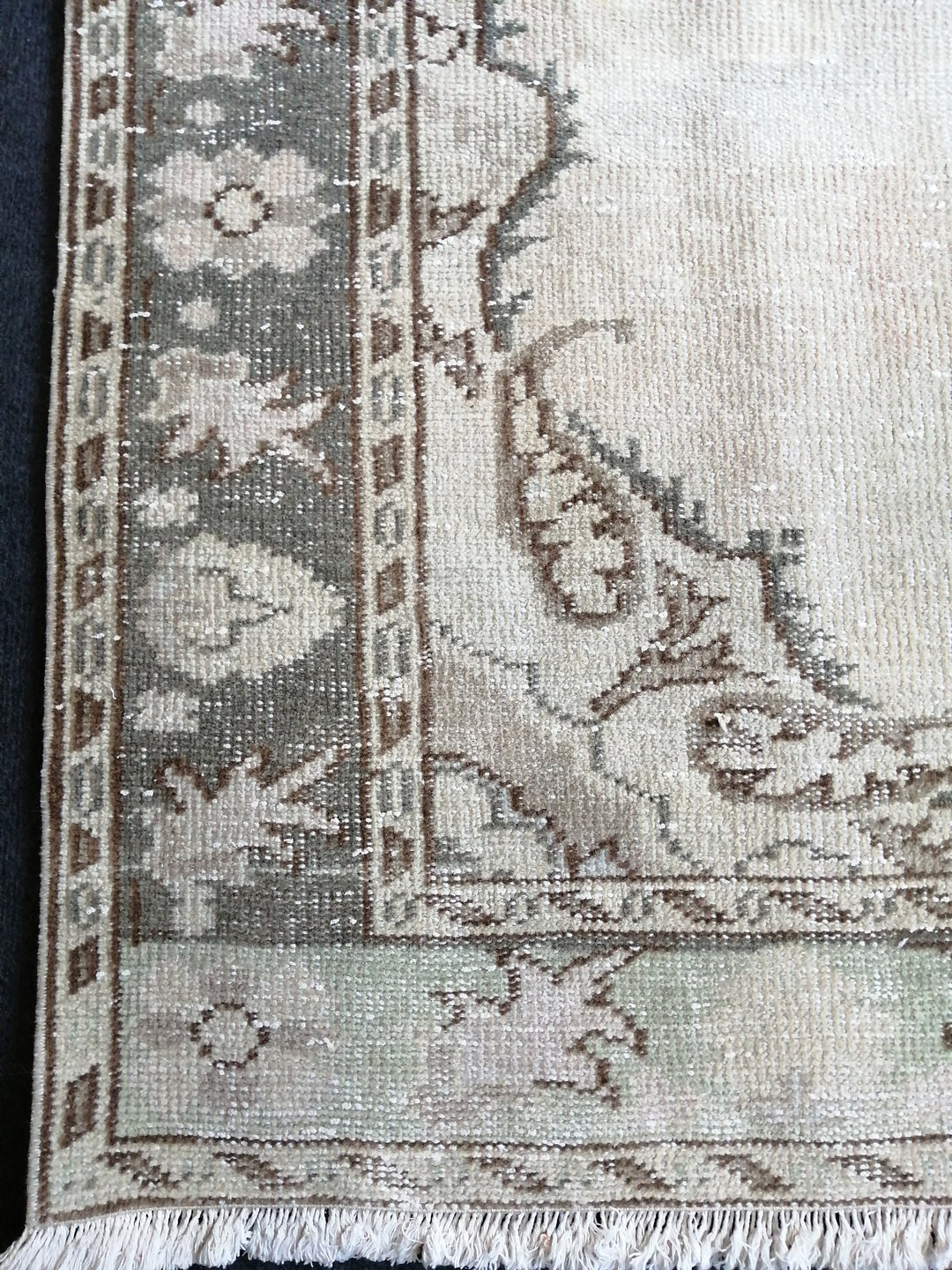 Rust Turkish Runner Rug 5' x 9' 2" Hand-Knotted reverse