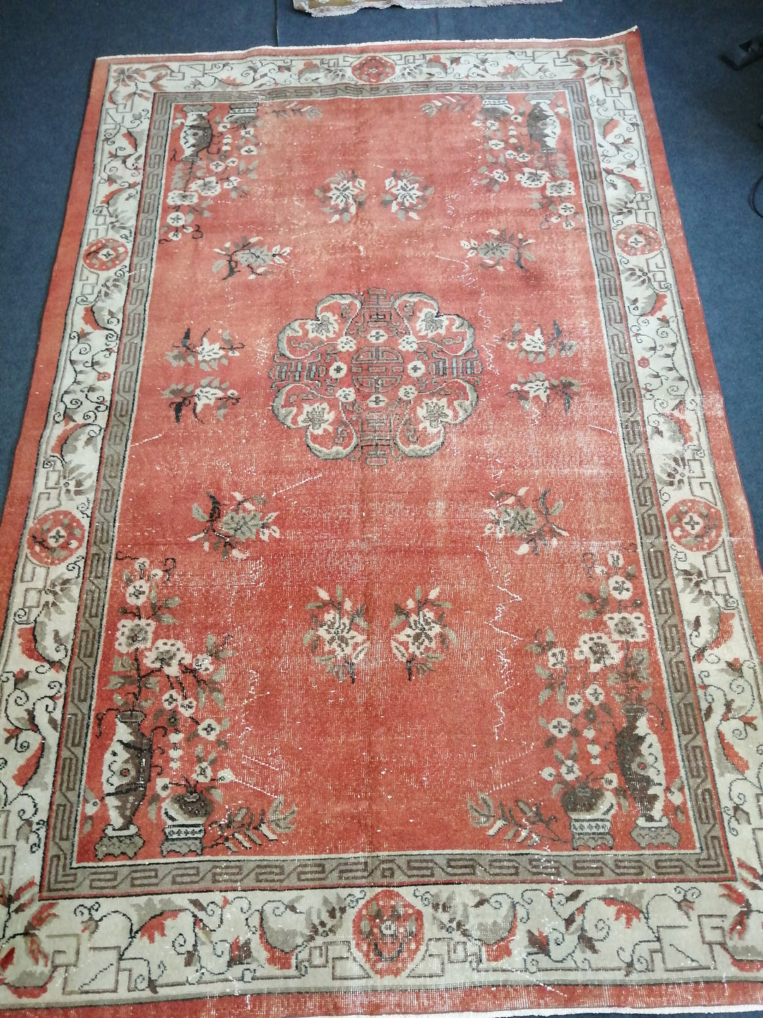 Turkish Oushak Rug 6' 10" x 10' 4" Hand-Knotted view
