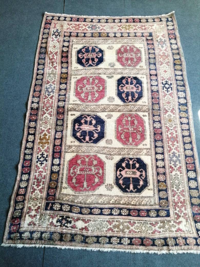 Turkish Oushak Rug 4'2" x 6'1" Hand-Knotted view 9