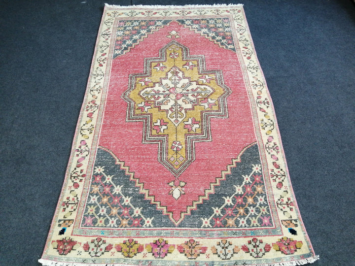 Blue Turkish Runner Rug 3' 6" x 6' Hand-Knotted | No. WR42858