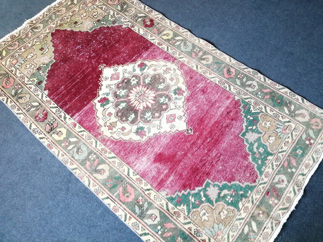 Turkish Oushak Rug Hand-Knotted