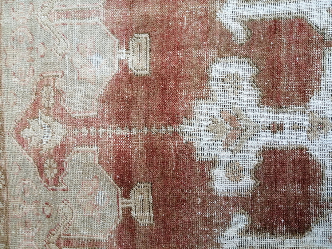Beige Turkish Runner Rug 5' x 8' 8" Hand-Knotted | No. WR14624