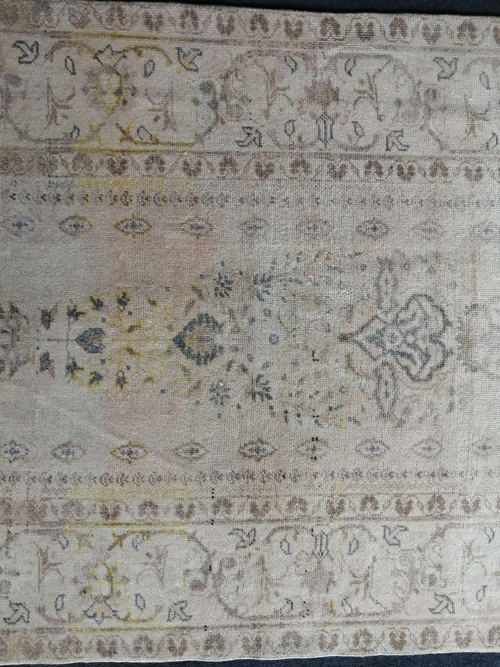 Rust Turkish Runner Rug 3' 6" x 6' Hand-Knotted pattern