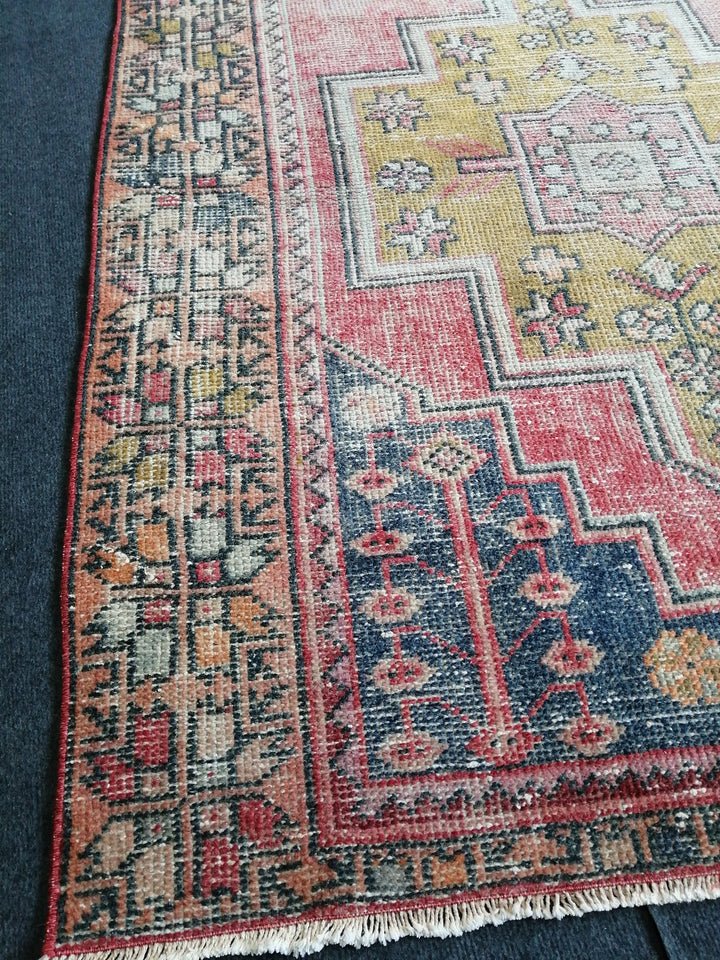 Rust Turkish Runner Rug 4' x 8' 10" Hand-Knotted view 9