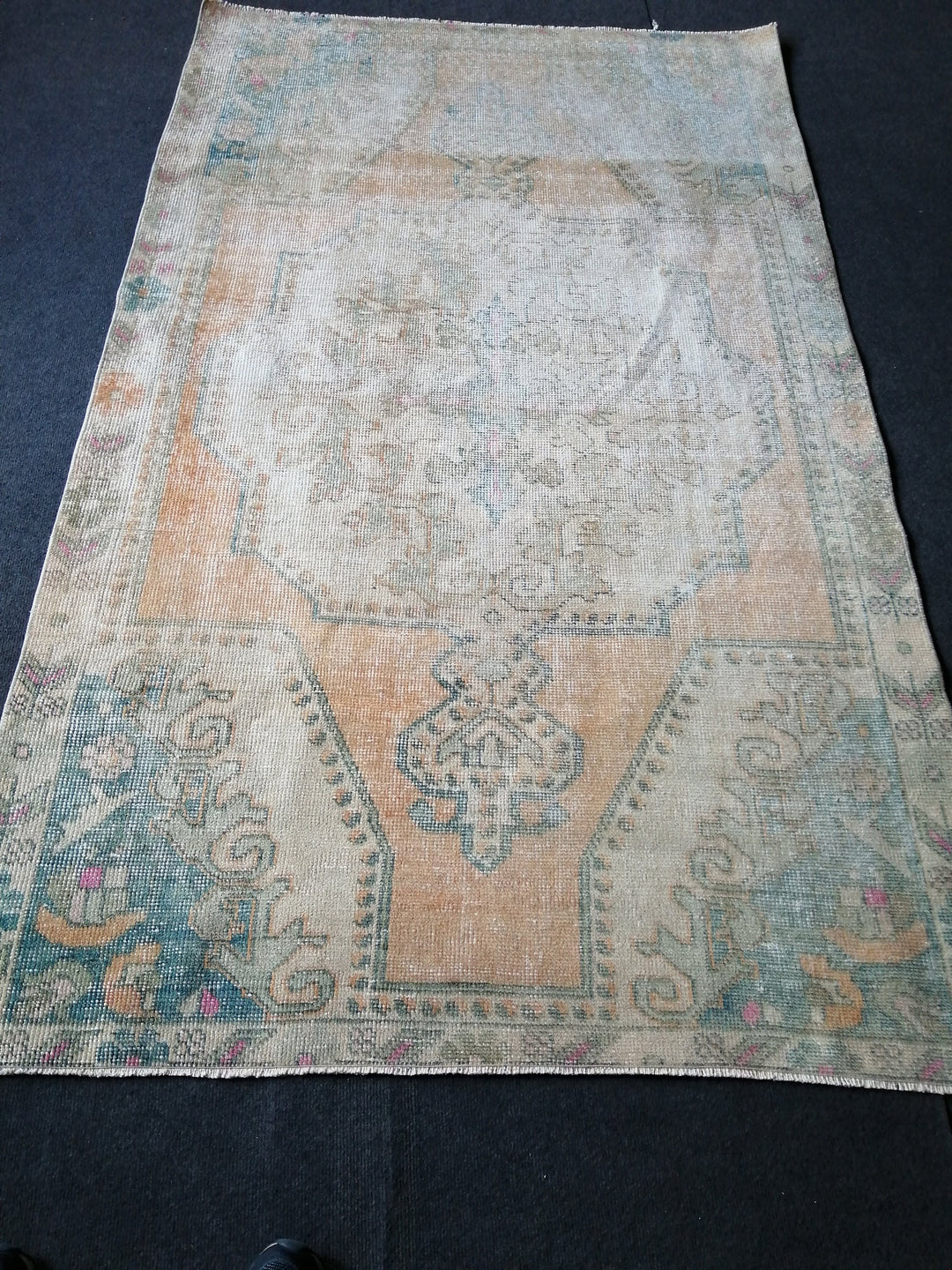 Rust Turkish Runner Rug 4' x 6' 11" Hand-Knotted view 9