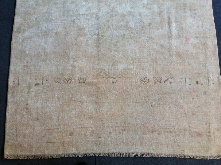 Rust Turkish Runner Rug 4' 4" x 7' 6" Hand-Knotted pattern