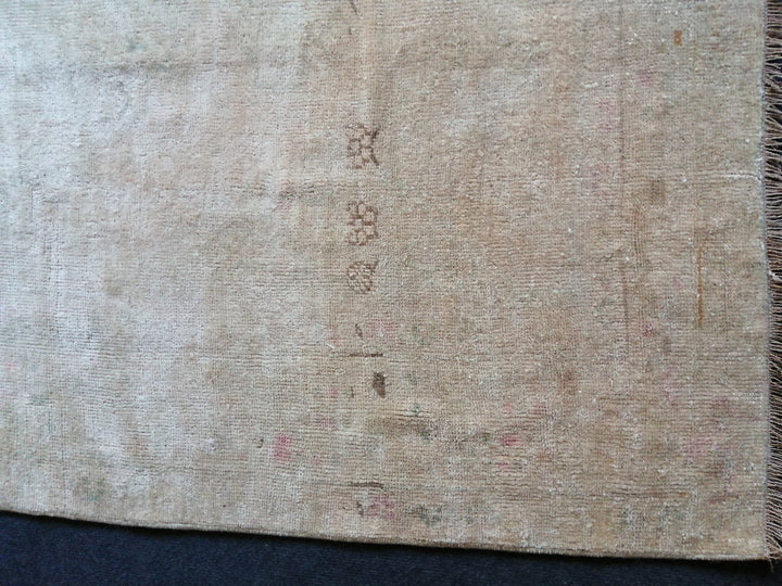 Rust Turkish Runner Rug 4' 4" x 7' 6" Hand-Knotted border