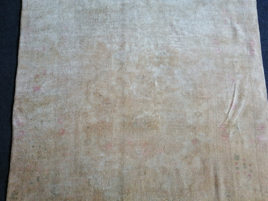 Rust Turkish Runner Rug 4' 4" x 7' 6" Hand-Knotted field