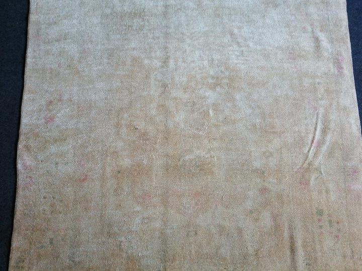 Rust Turkish Runner Rug 4' 4" x 7' 6" Hand-Knotted field