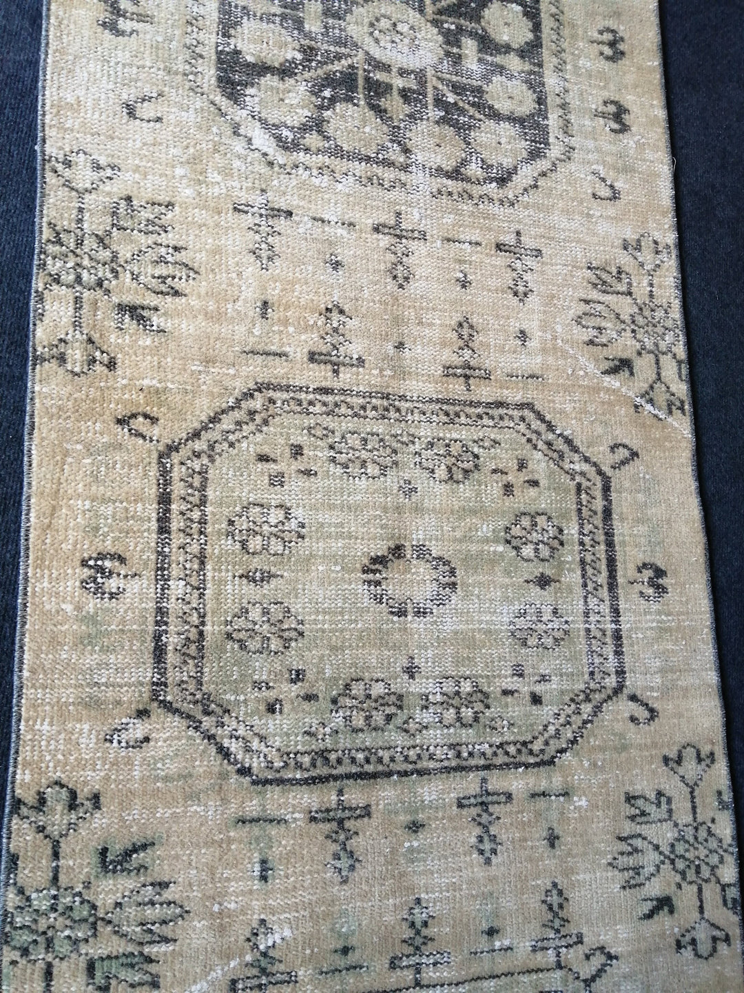 Beige Turkish Runner Rug 2' 6" x 10' 11" Hand-Knotted | No. WR87892