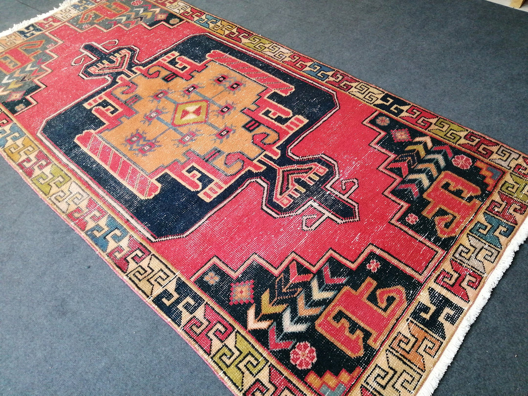 Turkish Oushak Rug 2'8" x 9'10" Hand-Knotted