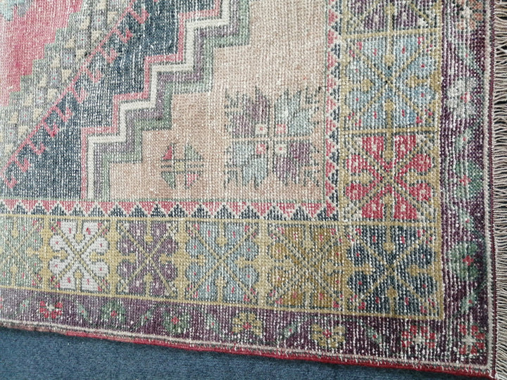 Beige Turkish Runner Rug 4' x 6' 1" Hand-Knotted view 9