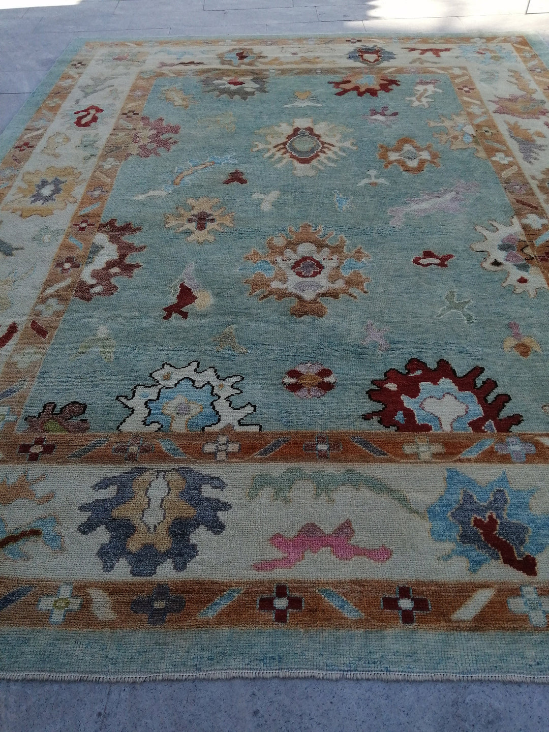 Blue Runner Rug 9' 6" x 11' 11" - No. WR79053