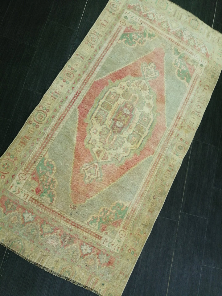 Beige Turkish Runner Rug 3' 3" x 6' 8" Hand-Knotted view