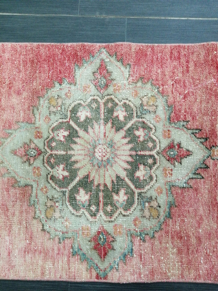 Beige Turkish Runner Rug 2' 5" x 9' 2" Hand-Knotted view 9