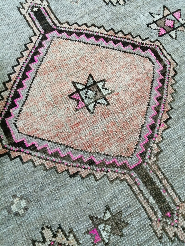 Beige Turkish Runner Rug 3' 9" x 11' 4" Hand-Knotted view 9