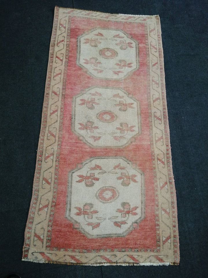 Beige Turkish Runner Rug 3' x 6' Hand-Knotted view