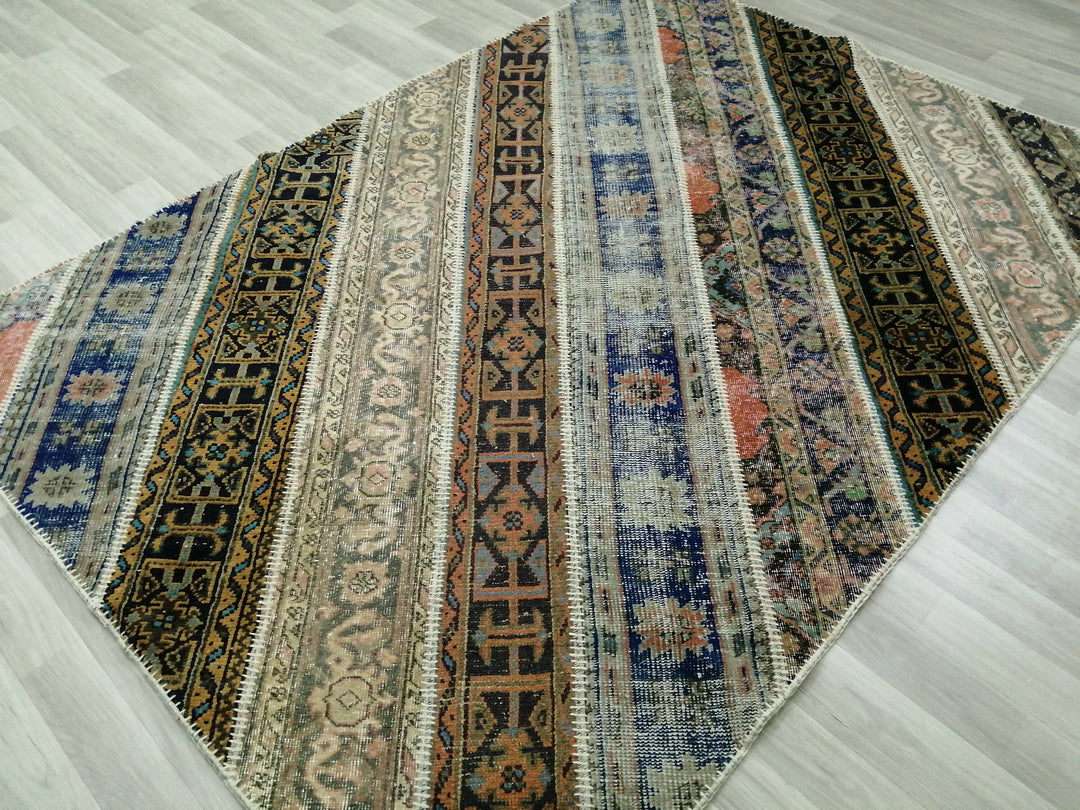 Rust Turkish Runner Rug 5' 7" x 7' 10" Hand-Knotted view 9