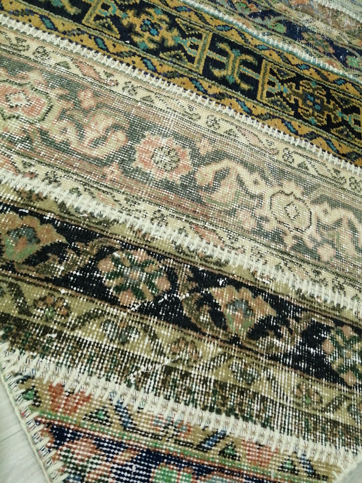 Rust Turkish Runner Rug 5' 7" x 7' 10" Hand-Knotted field