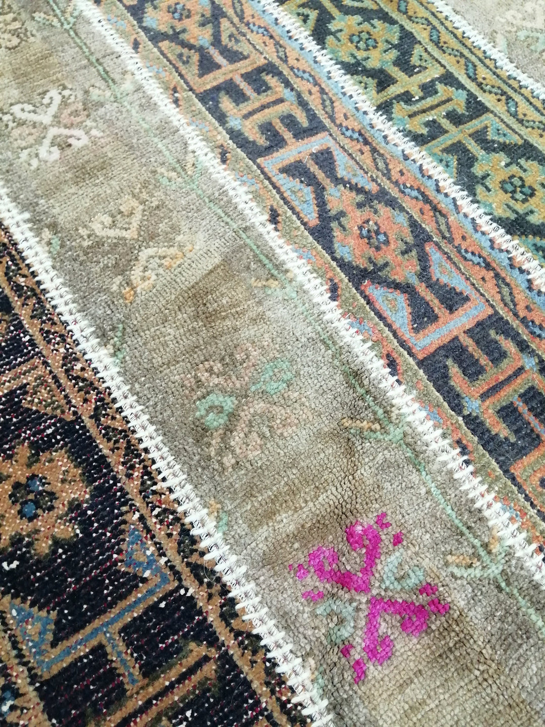 Rust Turkish Runner Rug 5' x 7' 9" Hand-Knotted view 9